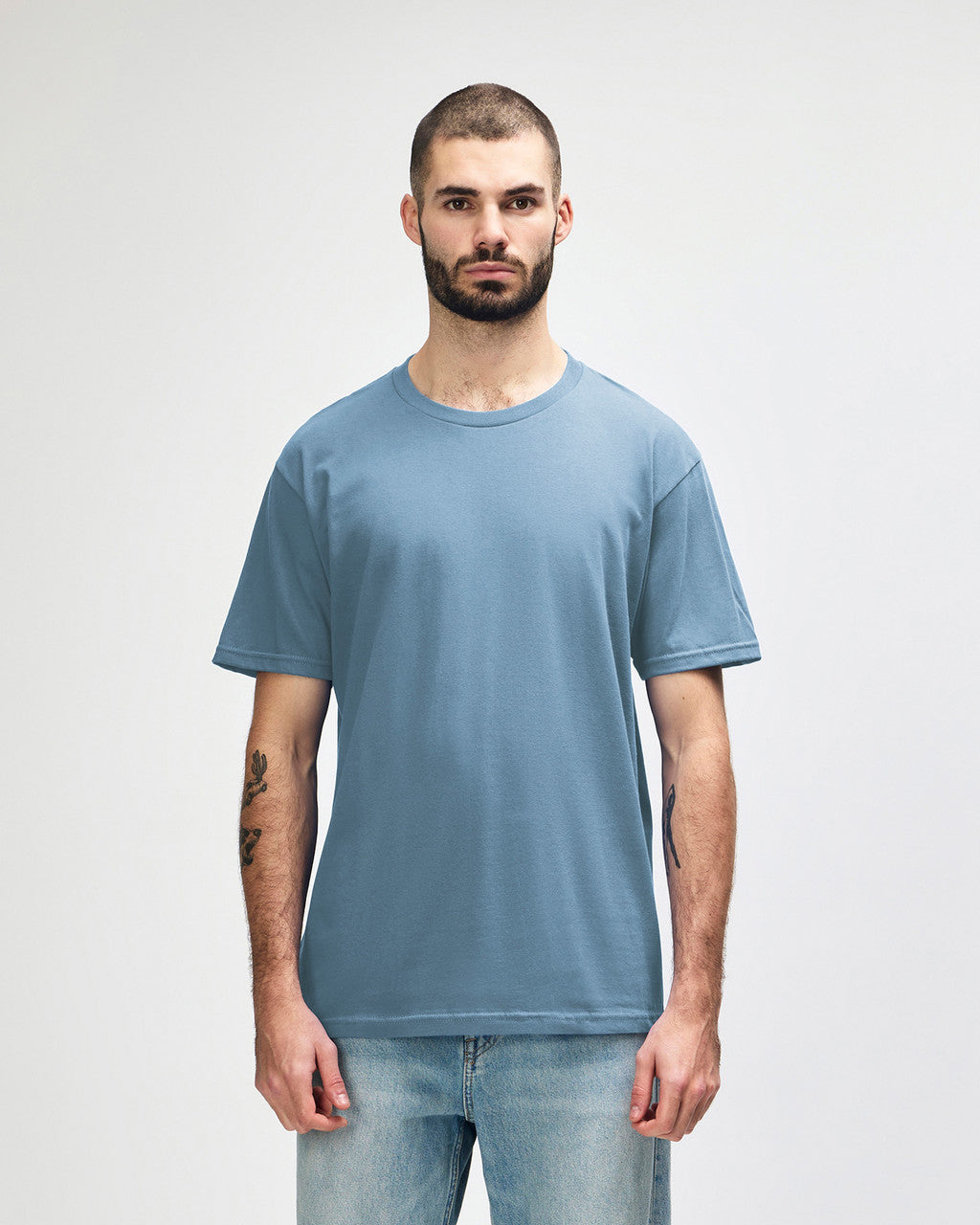 gildan-65000-gildan-softstyle-adult-midweight-t-shirt - Stone Blue front