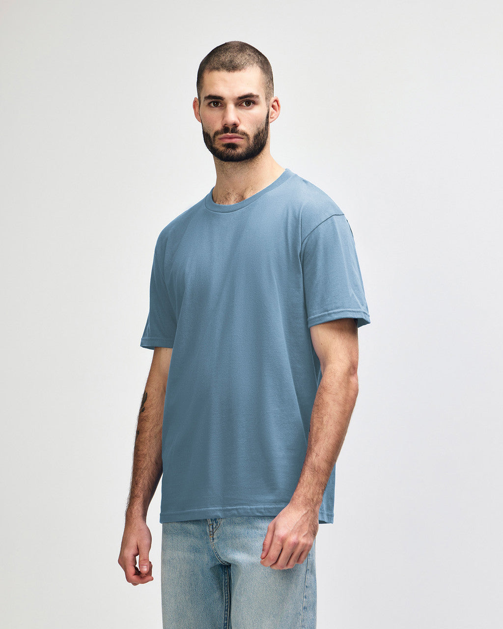 gildan-65000-gildan-softstyle-adult-midweight-t-shirt - Stone Blue side