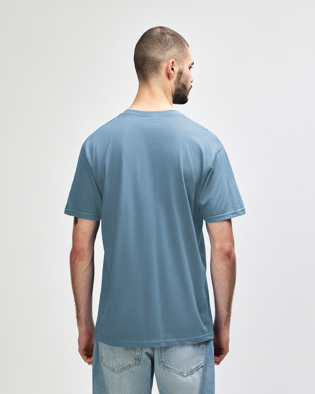 gildan-65000-gildan-softstyle-adult-midweight-t-shirt - Stone Blue back