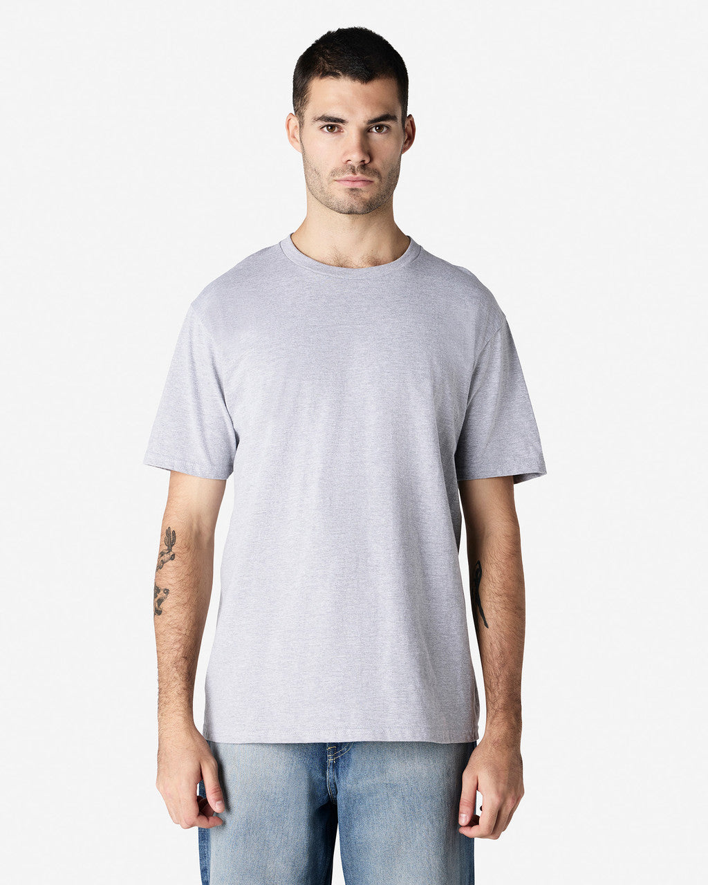 gildan-65enlb0-gildan-softstyle-adult-midweight-no-label-t-shirt - Sport Grey front