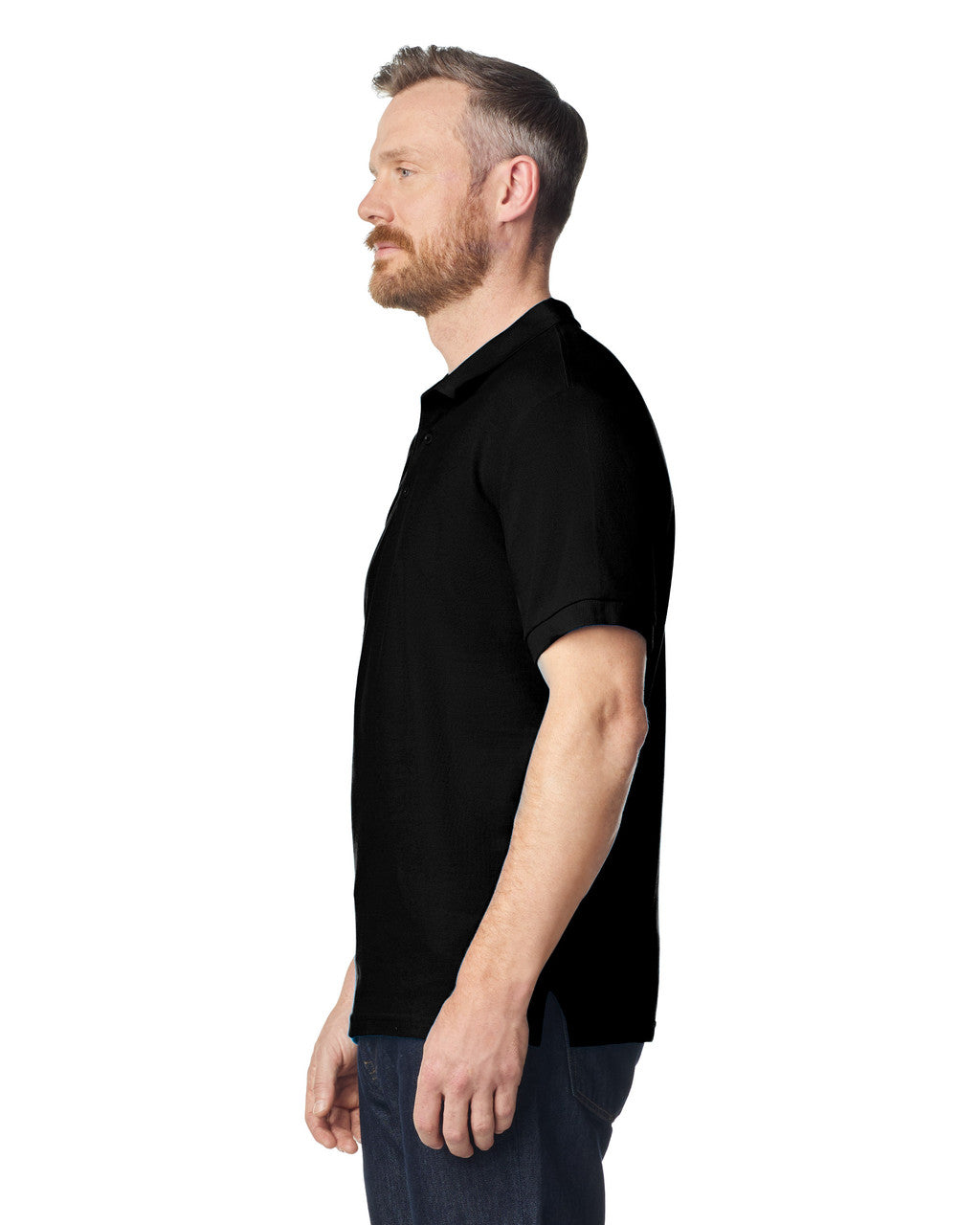 gildan-85800-gildan-hammer-adult-double-pique-polo - Black side
