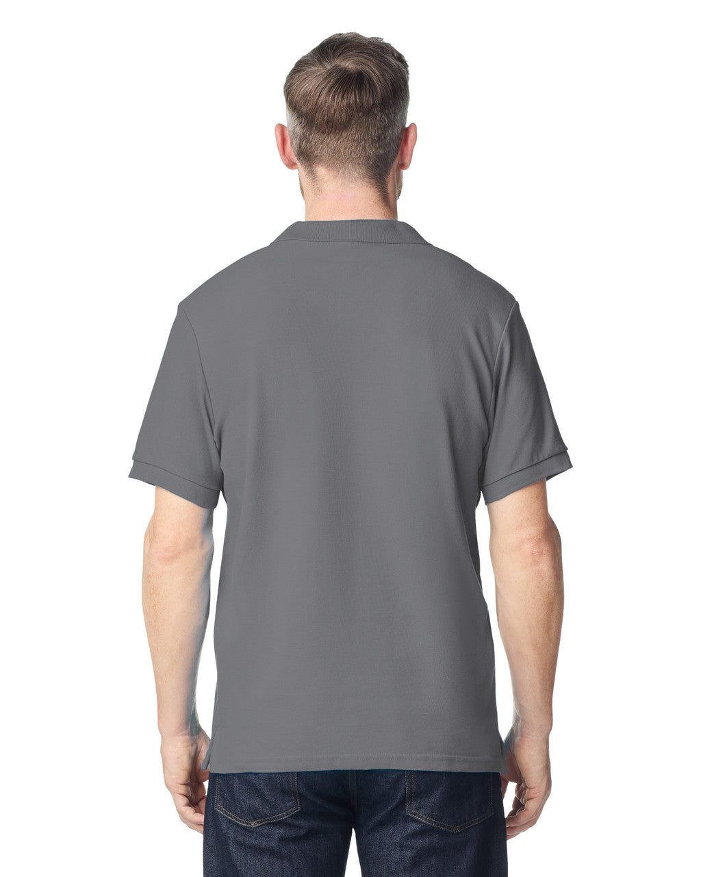 gildan-85800-gildan-hammer-adult-double-pique-polo - Charcoal back