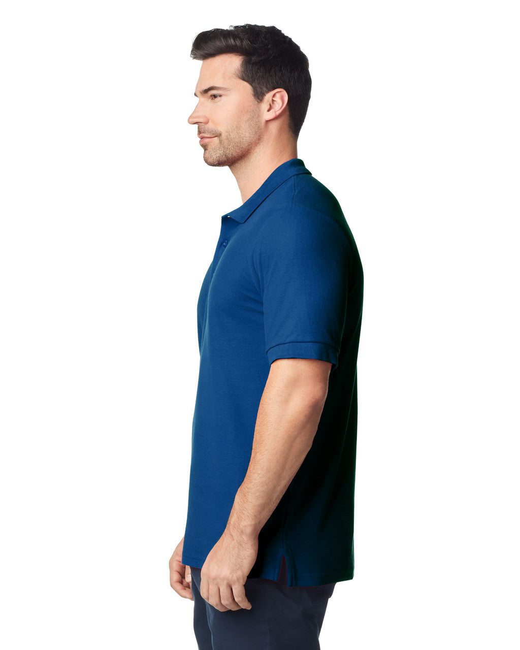 gildan-85800-gildan-hammer-adult-double-pique-polo - Navy side