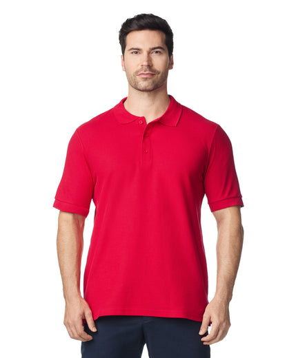 gildan-85800-gildan-hammer-adult-double-pique-polo - Red front