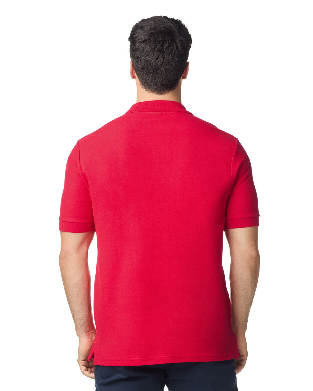 gildan-85800-gildan-hammer-adult-double-pique-polo - Red back