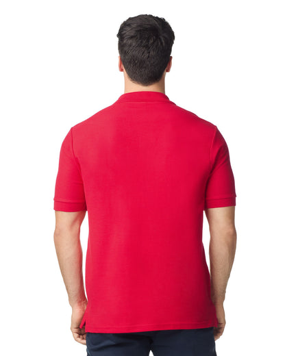 gildan-85800-gildan-hammer-adult-double-pique-polo - Red back