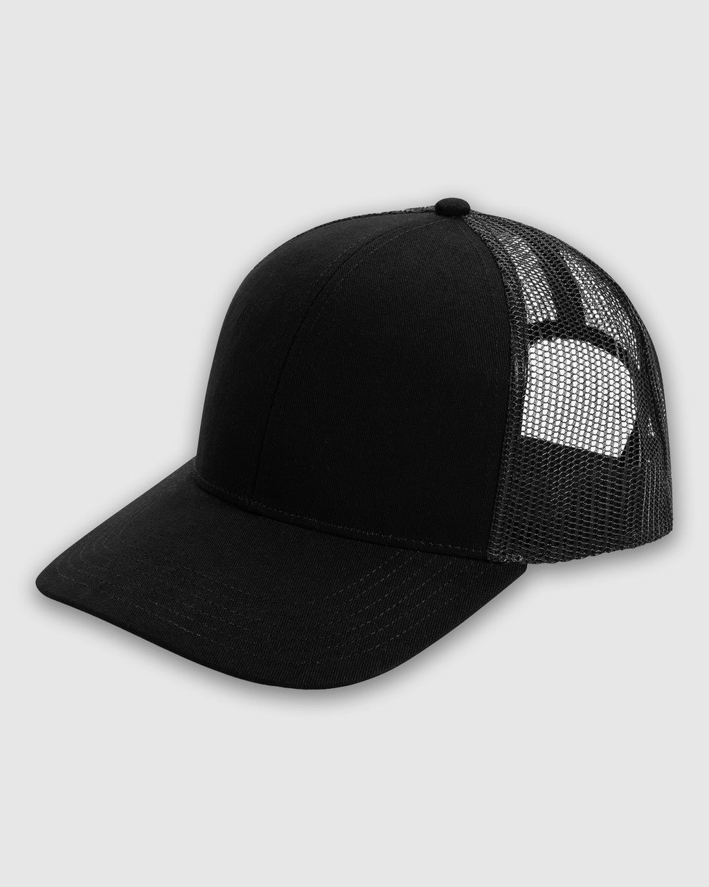 American Apparel Structured Trucker Cap - Black - Front