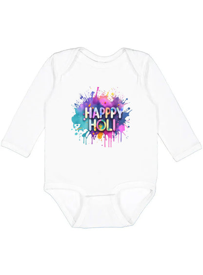 My First Holi Baby T-Shirt | Cute Holi Outfit for Baby & Toddler | Colourful Festival Tee | First Holi Celebration