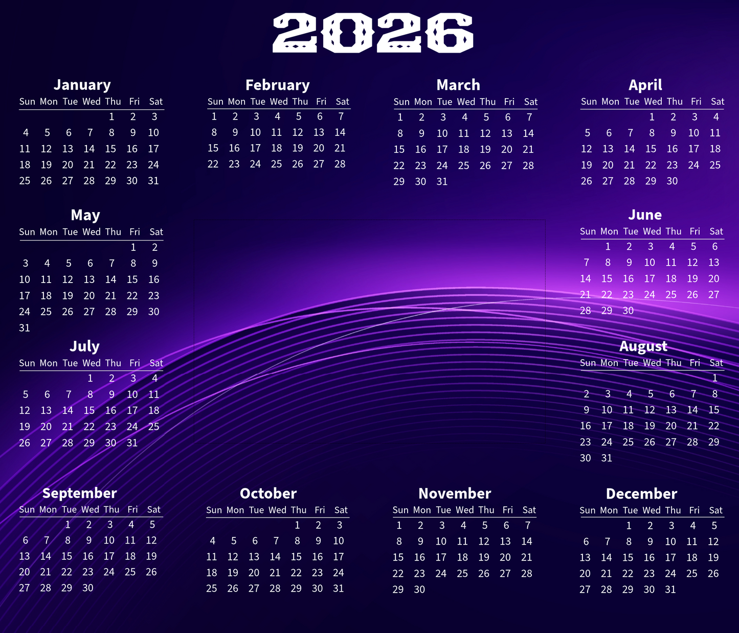Custom Photo Calendar Mouse Pad 2026 – Personalised Desk Mat with Upload Your Photo