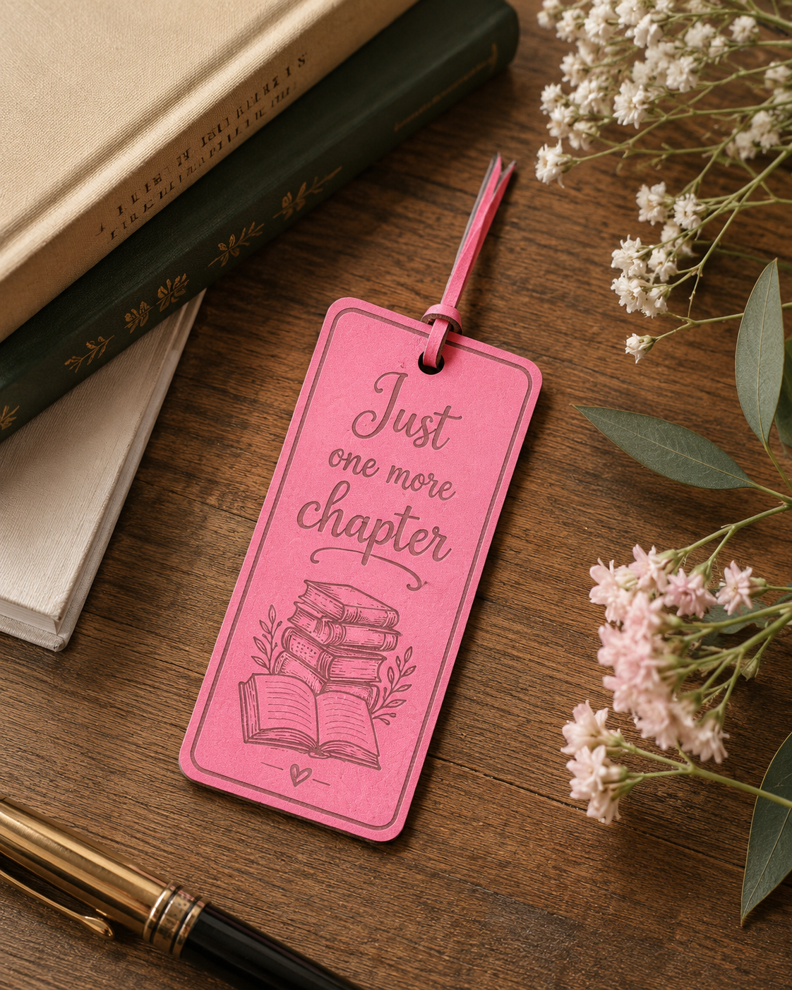 PU Leather Bookmark with Tassel – Inspirational Reading Quote Bookmark
