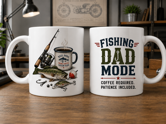 Fishing Dad Mode Coffee Mug | Fathers Day Gift |