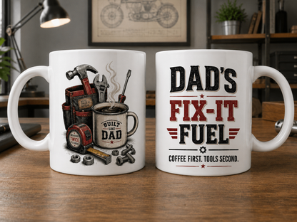 Dad’s Fix-It Fuel Mug | Fathers Day Gift |