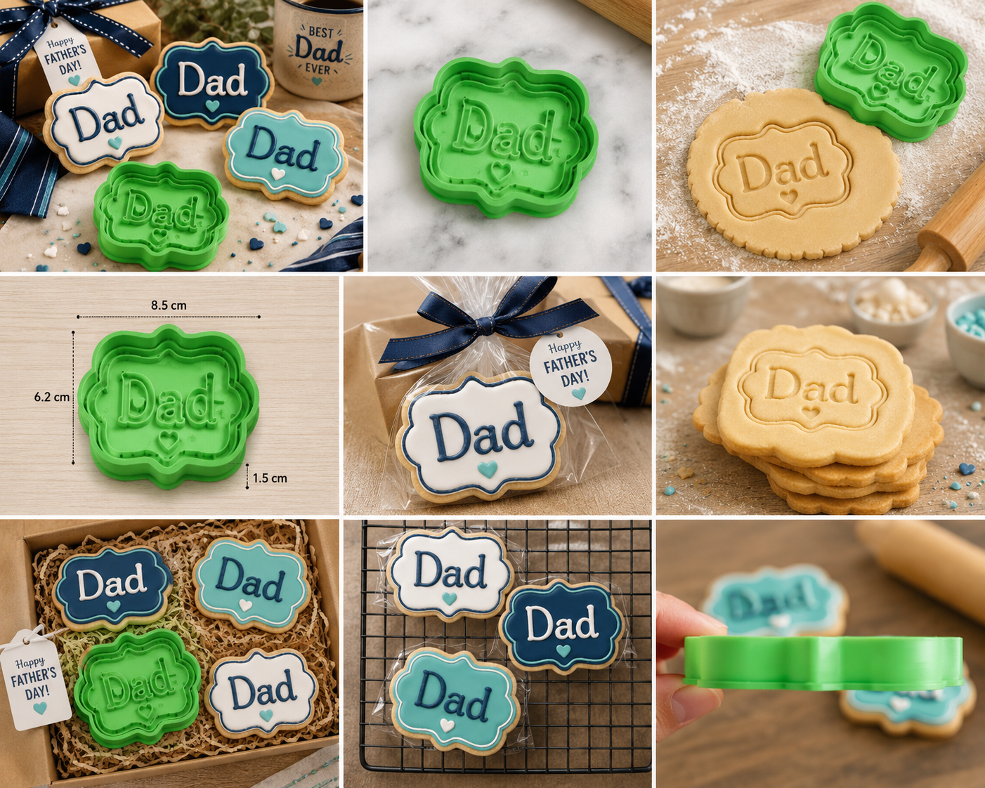 Dad Sign Cookie Cutter & Embosser