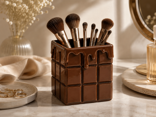 Chocolate Bar Drip Makeup Brush Holder