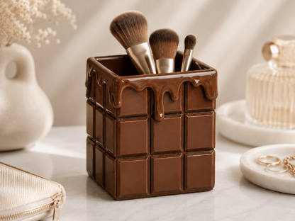 Chocolate Bar Drip Makeup Brush Holder