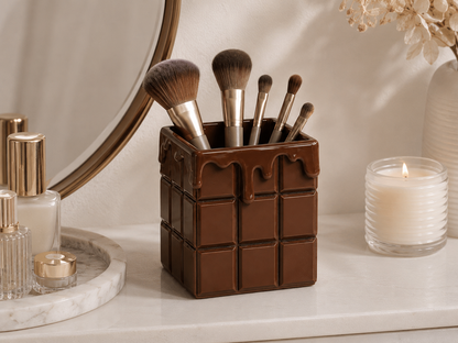 Chocolate Bar Drip Makeup Brush Holder