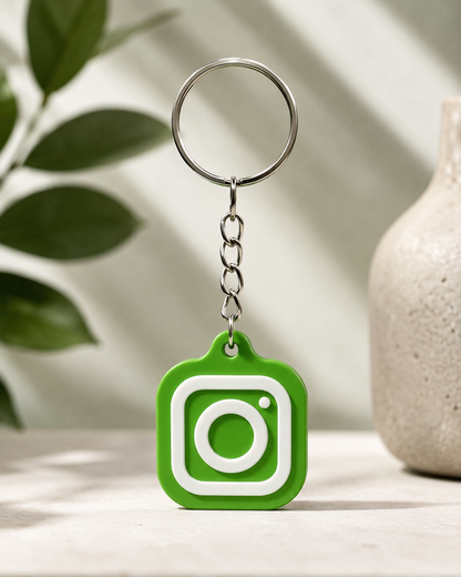 Custom NFC Social Media Keychain Tag – Tap to Share Instagram, Website, Contact & More