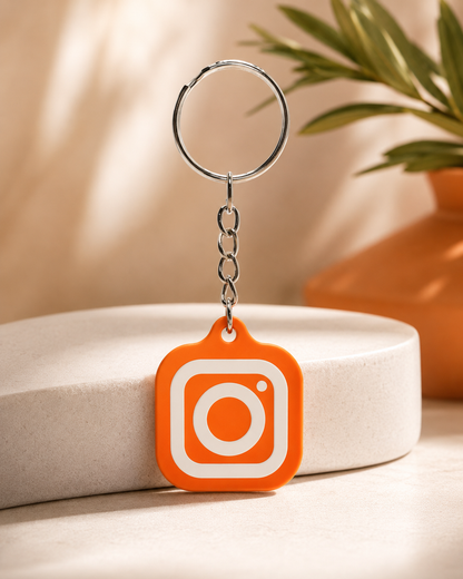 Custom NFC Social Media Keychain Tag – Tap to Share Instagram, Website, Contact & More