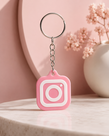 Custom NFC Social Media Keychain Tag – Tap to Share Instagram, Website, Contact & More