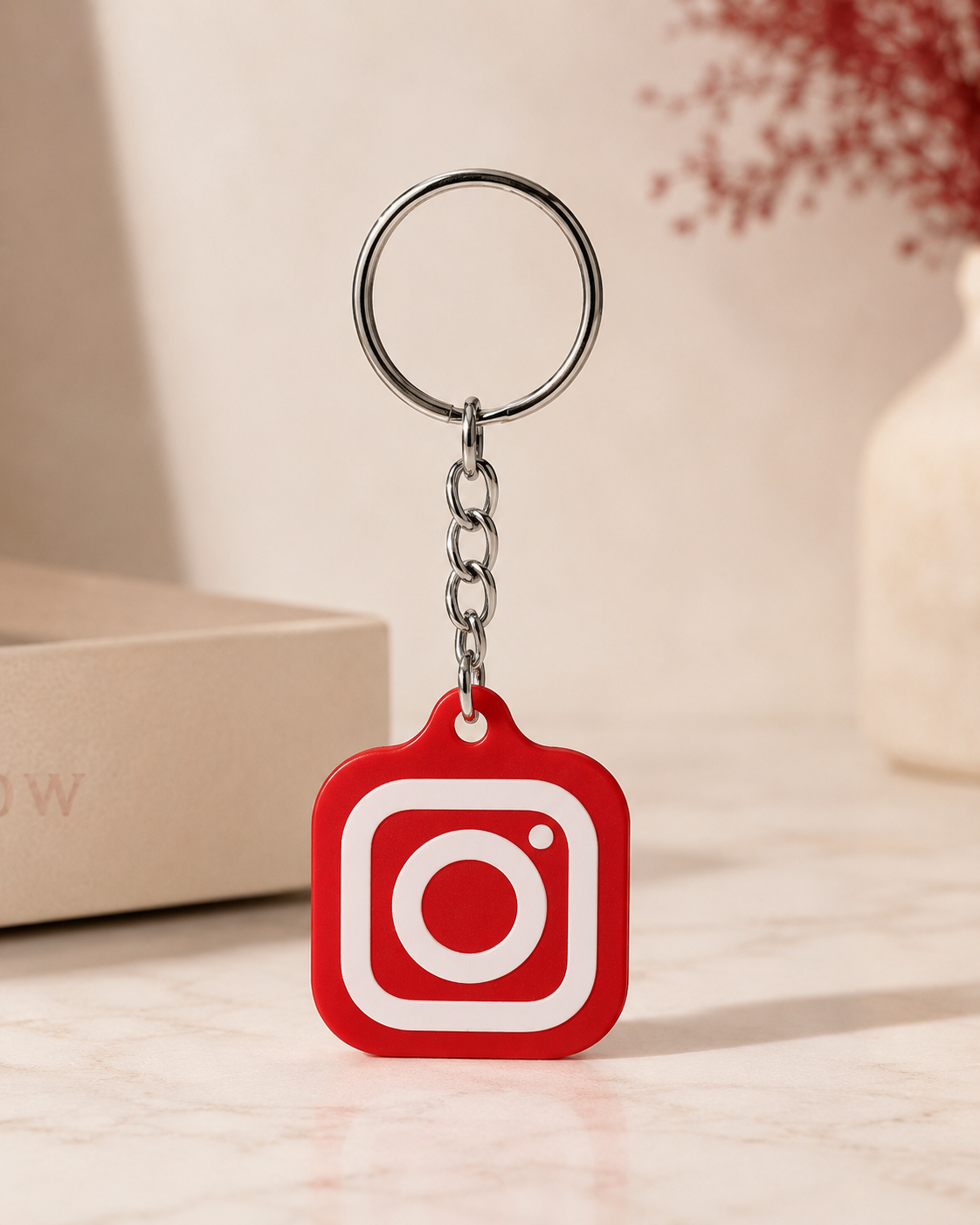 Custom NFC Social Media Keychain Tag – Tap to Share Instagram, Website, Contact & More