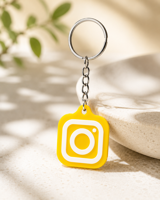 Custom NFC Social Media Keychain Tag – Tap to Share Instagram, Website, Contact & More