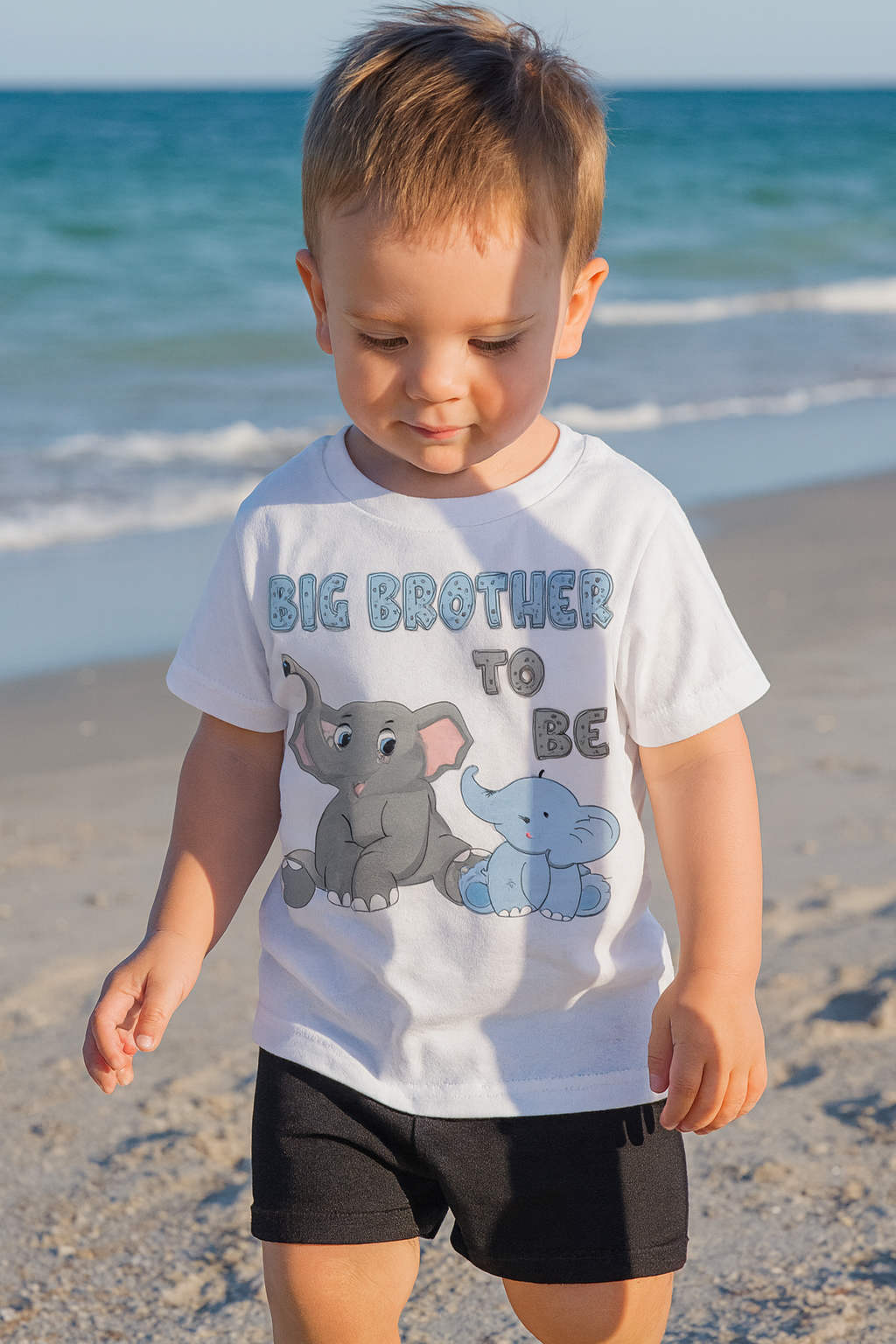 Big Brother Elephant Tshirt Toddler T-Shirt: Sibling Announcement, Matching Outfit