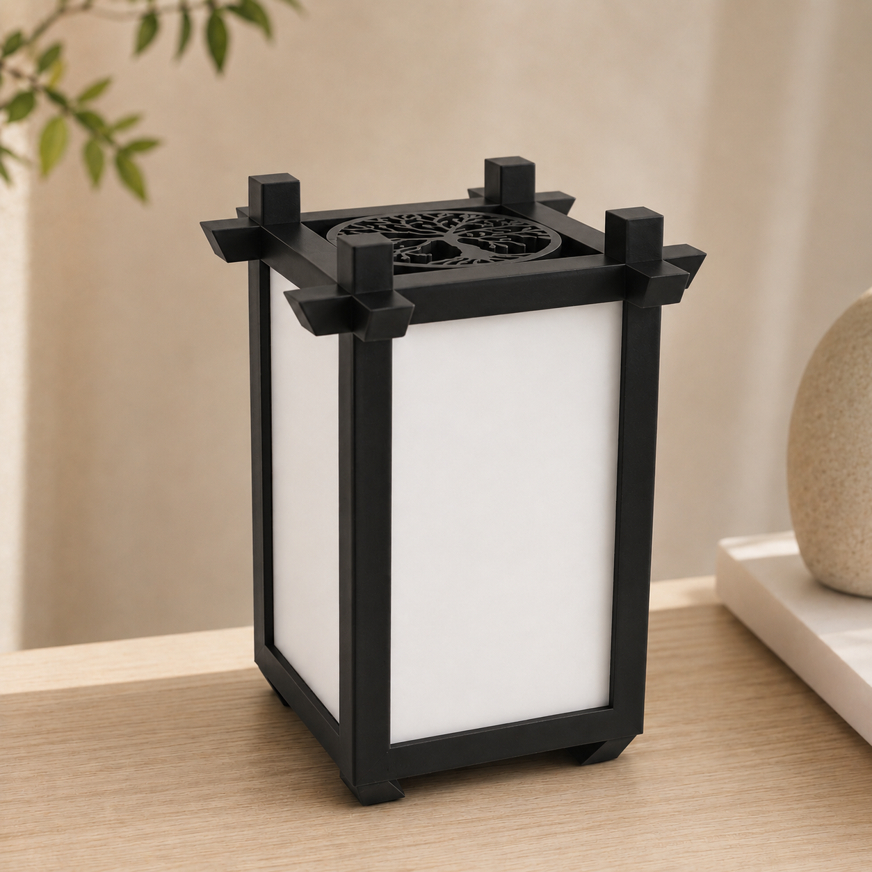 Personalized Photo Lamp | Custom 4-Photo Night Light | LED Family Memory Lantern | 3D Printed Gift | Tree of Life Lamp