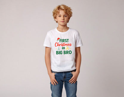 First Christmas Family T-Shirts & Baby Onesies – Matching Xmas Outfit | Mummy, Daddy, Big Sis, Big Bro, Aunt, Baby – O’Mango