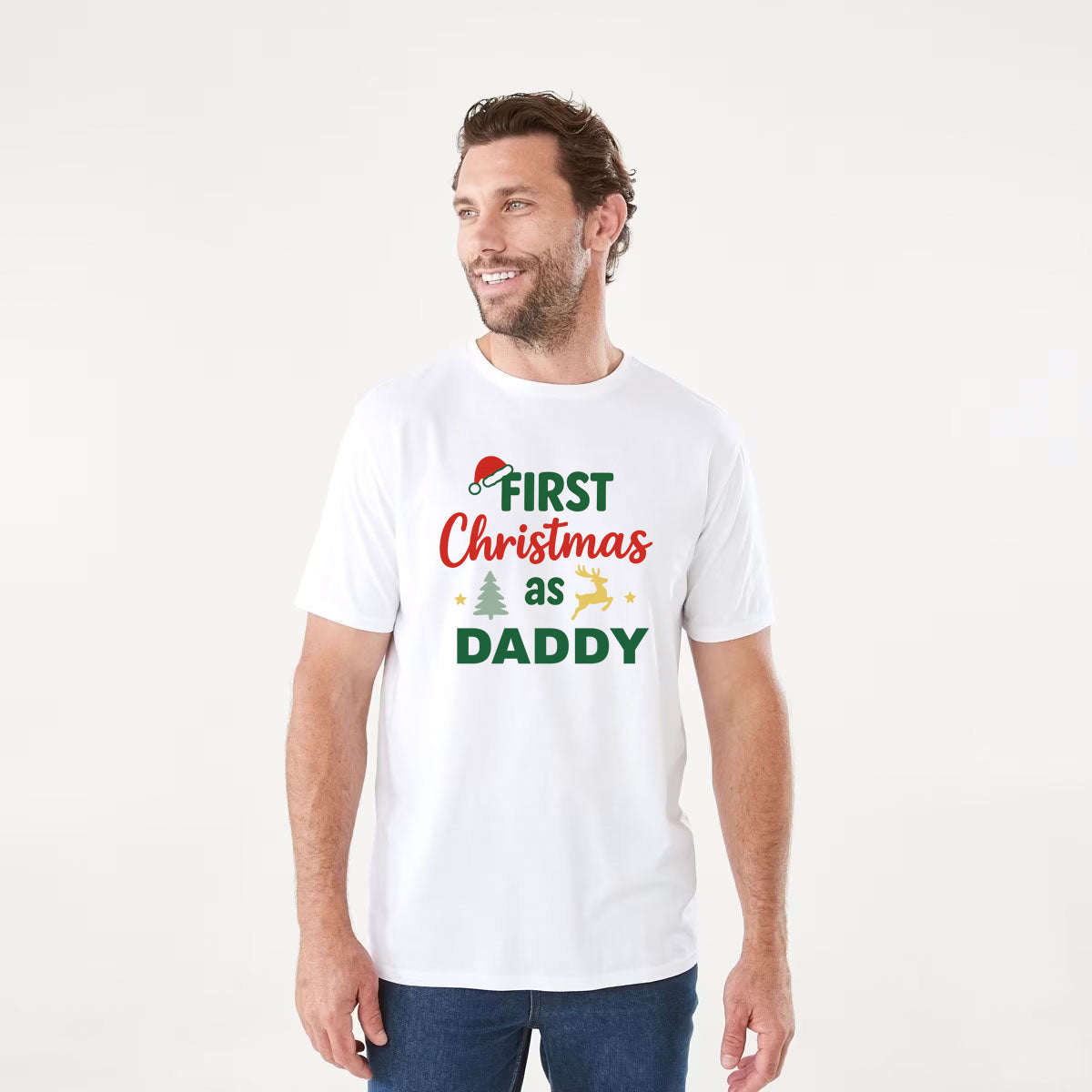 First Christmas Family T-Shirts & Baby Onesies – Matching Xmas Outfit | Mummy, Daddy, Big Sis, Big Bro, Aunt, Baby – O’Mango