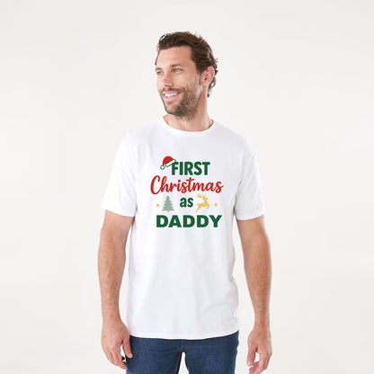 First Christmas Family T-Shirts & Baby Onesies – Matching Xmas Outfit | Mummy, Daddy, Big Sis, Big Bro, Aunt, Baby – O’Mango