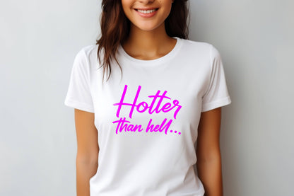Bold Graphic T-Shirts – Hotter Than Hell & Roses & Skull | 100% Cotton Unisex Tees