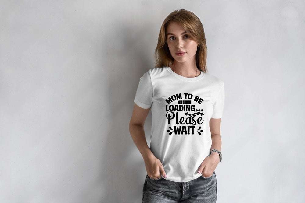 Mommy to Be White Tshirt 100% Cotton Casual Tshirt Pregnancy Announcement For Pregnant Mom To Announce Pregnant T-Shirt