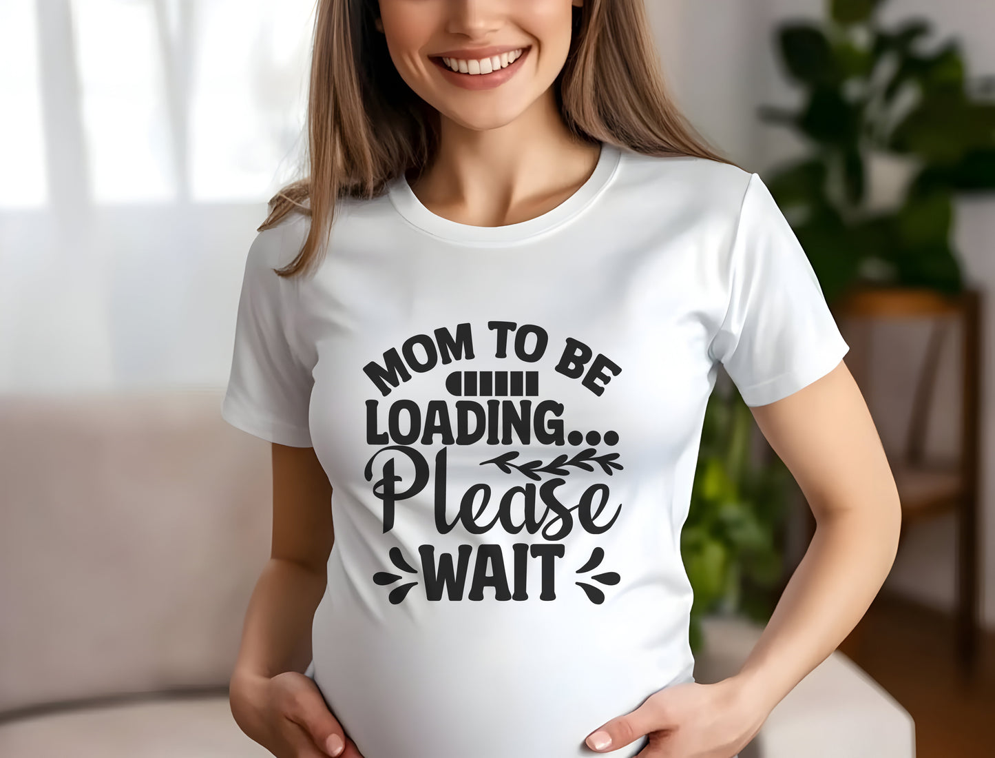 Mommy to Be White Tshirt 100% Cotton Casual Tshirt Pregnancy Announcement For Pregnant Mom To Announce Pregnant T-Shirt