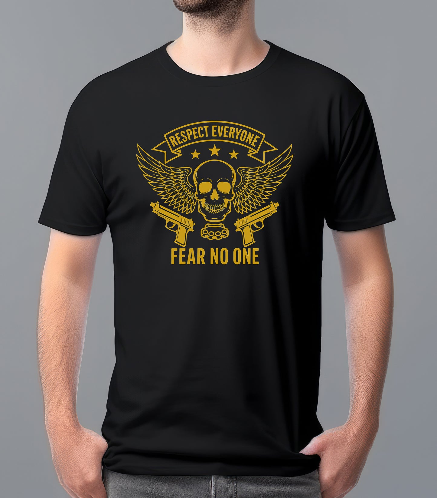 Edgy Skull Graphic T-Shirt – Bold Streetwear Style | Unisex Cotton Tee