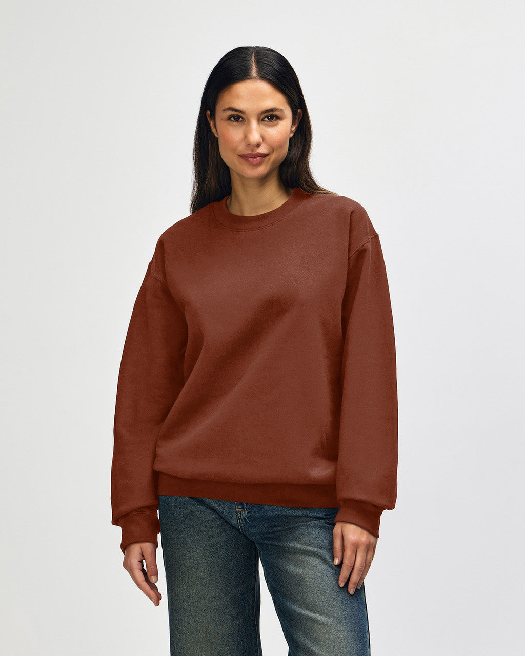 gildan-sf000-gildan-softstyle-adult-sweatshirt - Cocoa front