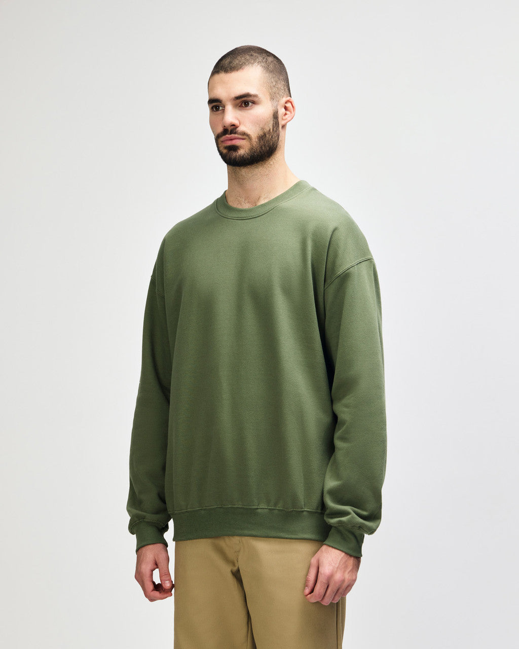 gildan-sf000-gildan-softstyle-adult-sweatshirt - Military Green side