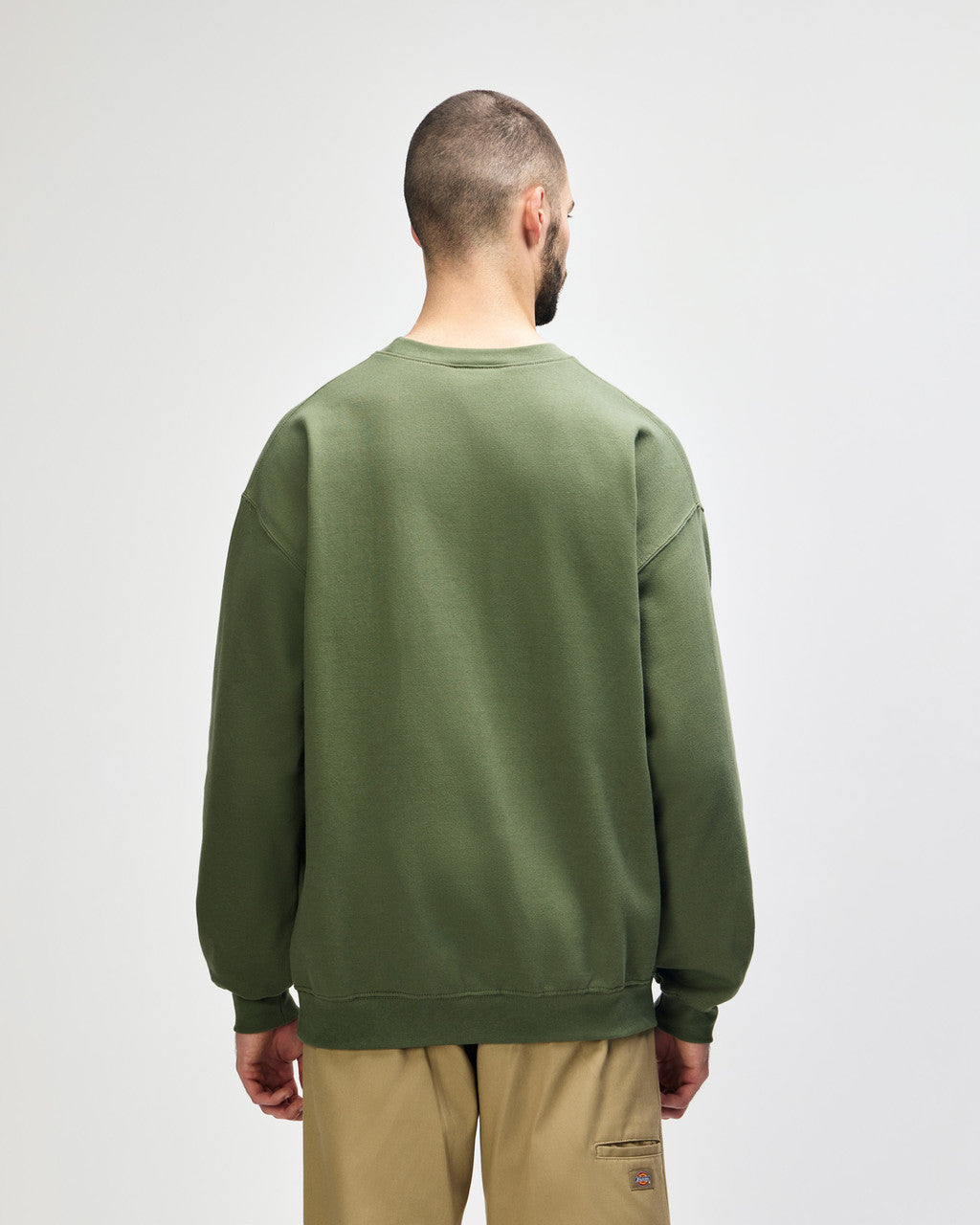 gildan-sf000-gildan-softstyle-adult-sweatshirt - Military Green back