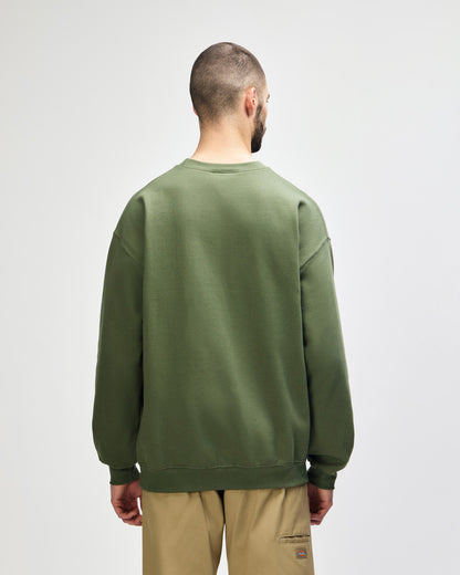 gildan-sf000-gildan-softstyle-adult-sweatshirt - Military Green back