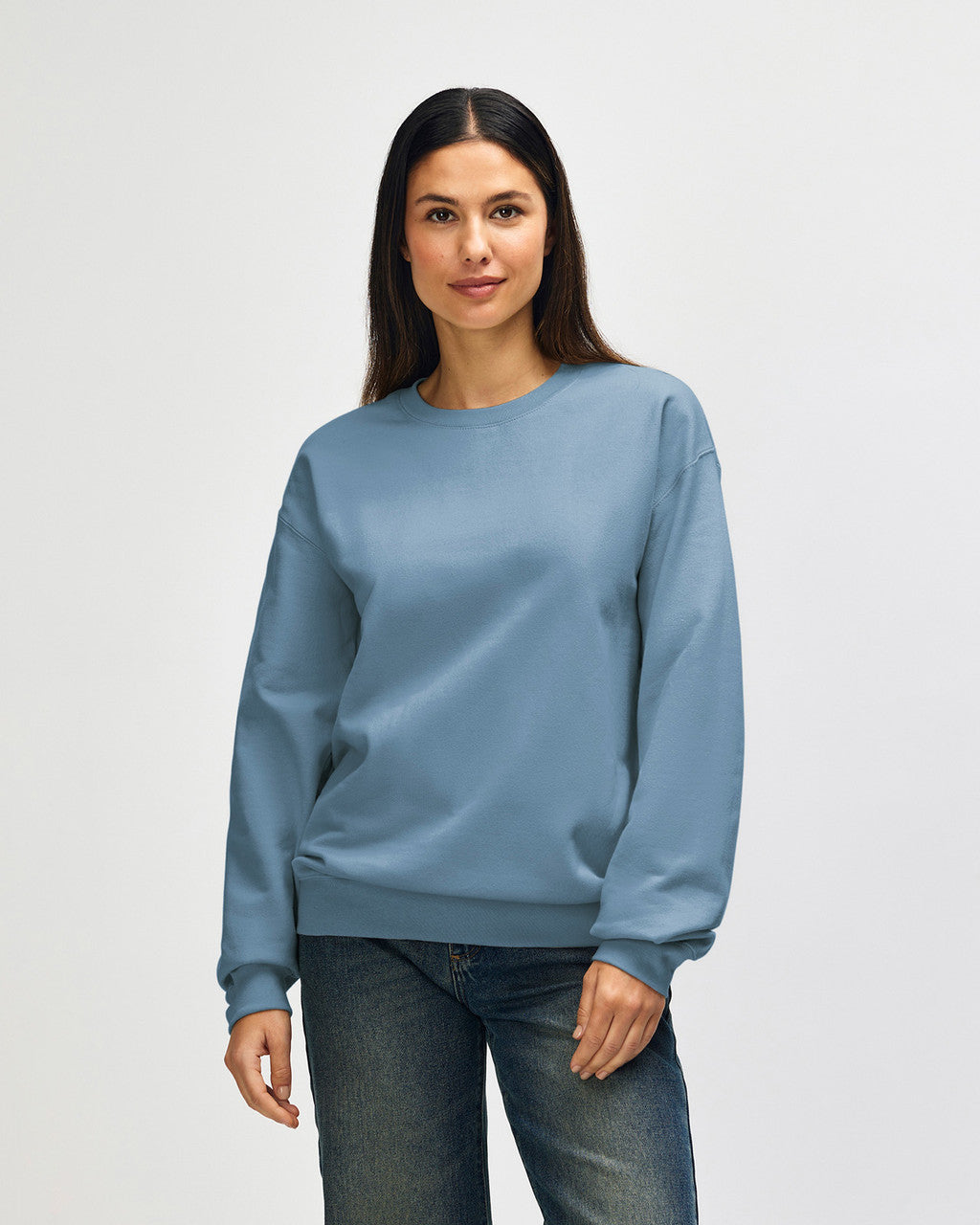 gildan-sf000-gildan-softstyle-adult-sweatshirt - Stone Blue front