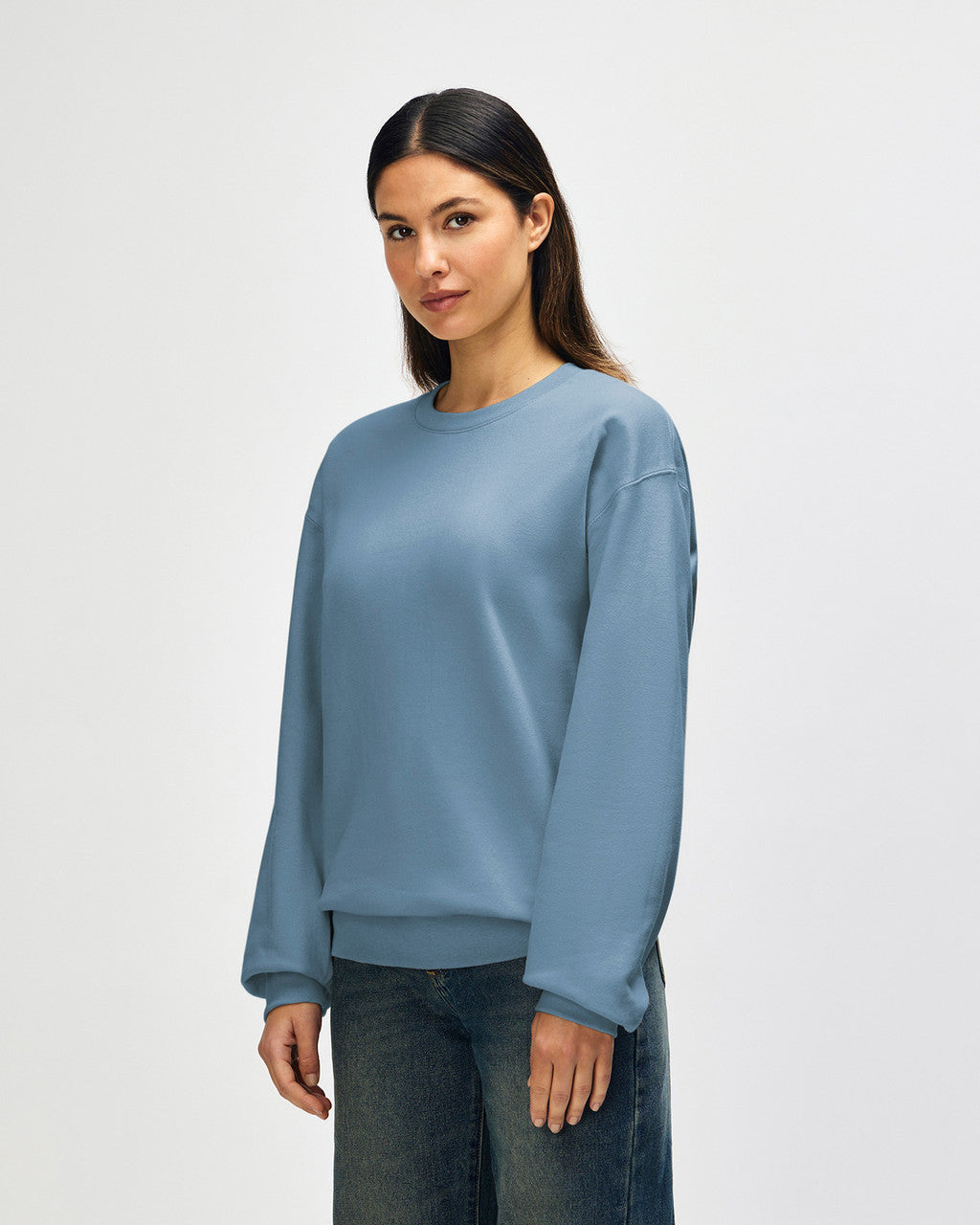 gildan-sf000-gildan-softstyle-adult-sweatshirt - Stone Blue side