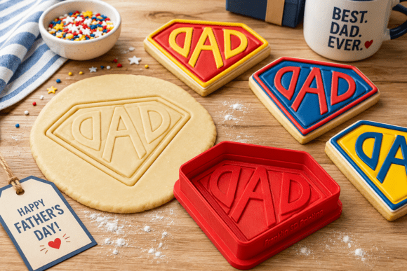 Super Dad Cookie Cutter & Embosser