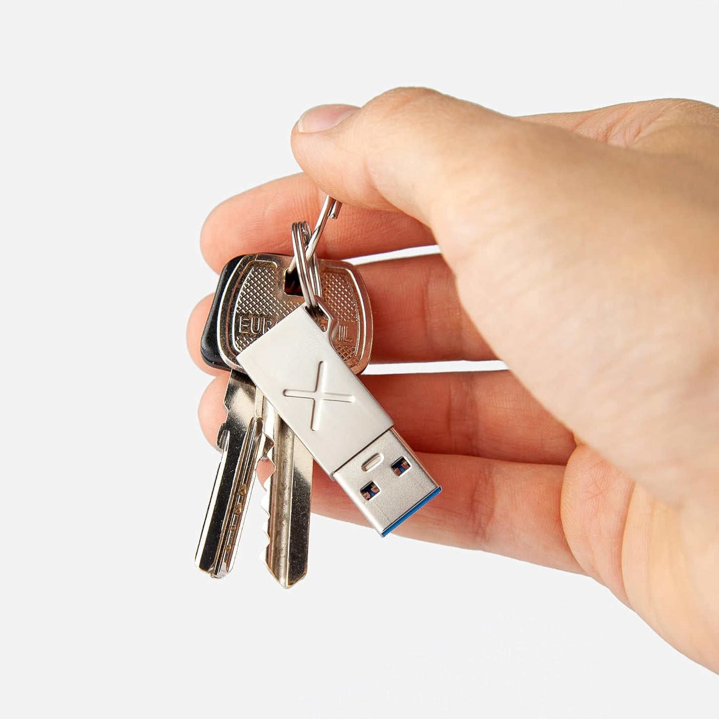 USB-A to USB-C 3.1 Gen1 Adapter, Zinc Metal Alloy, 5Gbps Data Transfer and Charging for Laptops, Smartphones and Tablets, Silver