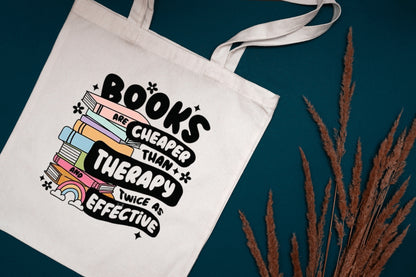 Book Lovers Tote Bag – “Judging Men by the Standards of My Book Boyfriends” | Aesthetic Reading Tote
