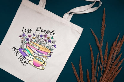 Book Lovers Tote Bag – “Judging Men by the Standards of My Book Boyfriends” | Aesthetic Reading Tote