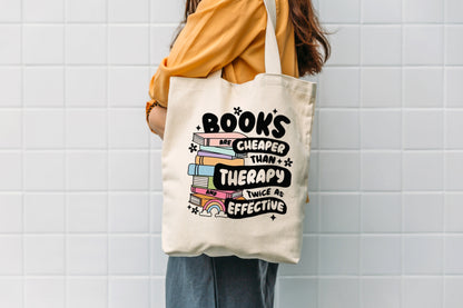 Book Lovers Tote Bag – “Judging Men by the Standards of My Book Boyfriends” | Aesthetic Reading Tote