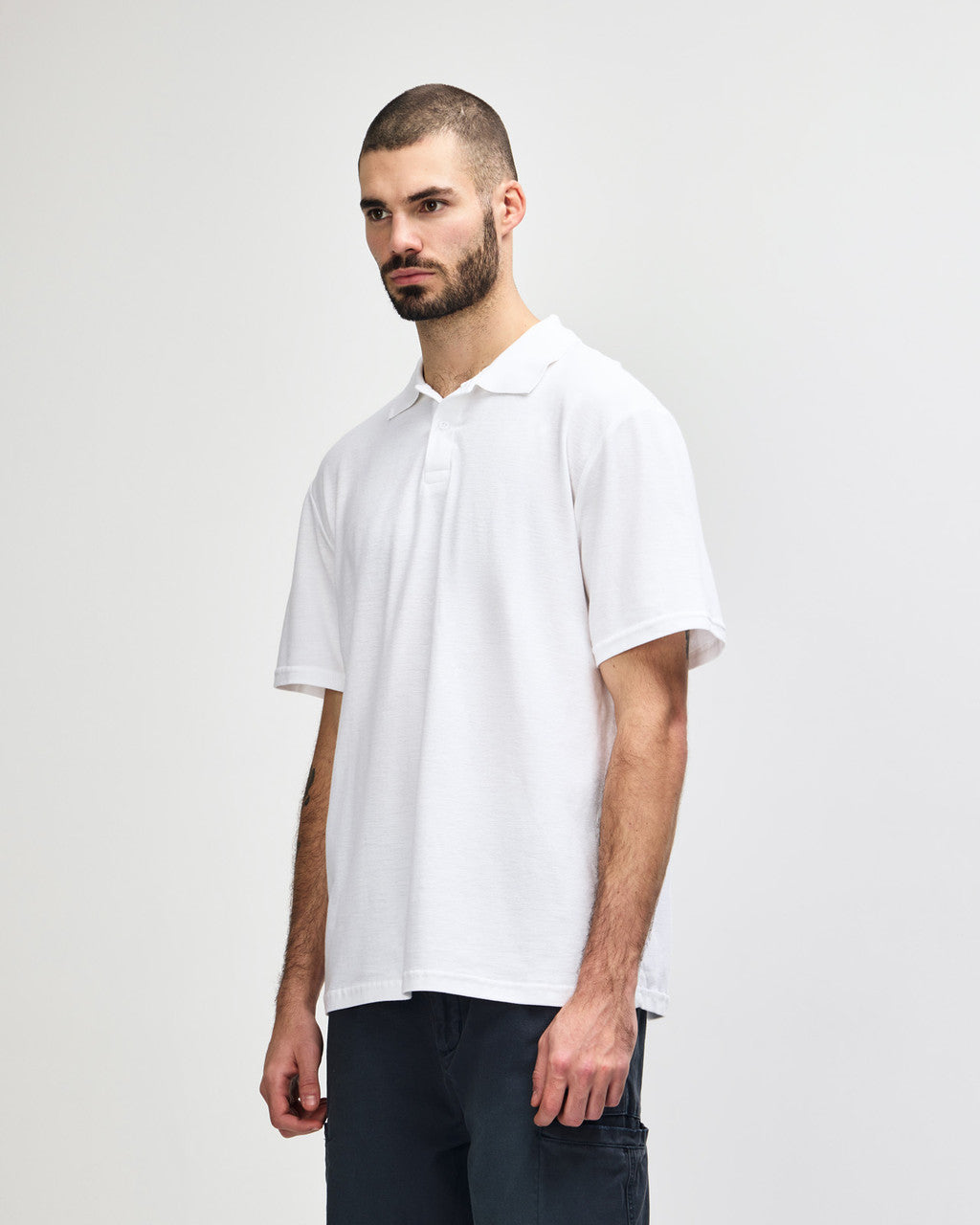 Custom Unisex White Polo T-Shirt – Upload Your Own Photo, Logo or Design | Personalised Tee