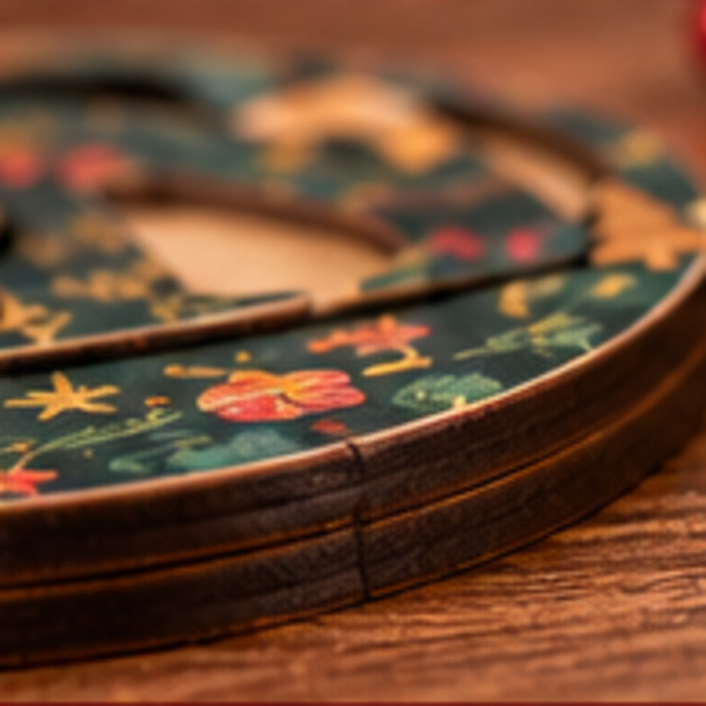 Premium layered wood edge detail