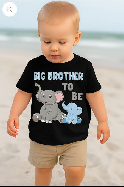 Big Brother Elephant Tshirt Toddler T-Shirt: Sibling Announcement, Matching Outfit